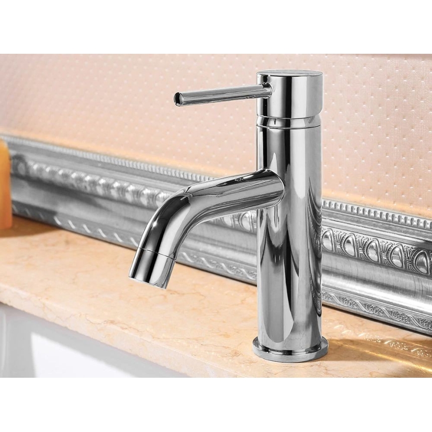 REA-B4101 - Håndvaskarmatur LUNGO 16,5 cm blank krom