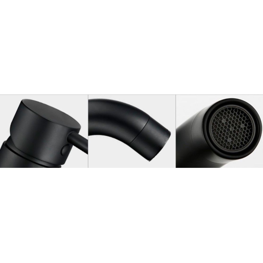 REA-B4102 - Vaskebatteri LUNGO 16,5 cm sort