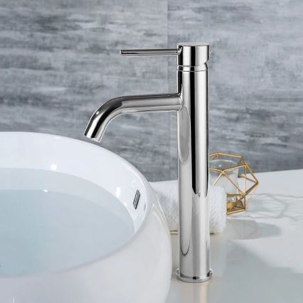 REA-B4104 - Håndvaskarmatur LUNGO 28 cm poleret krom