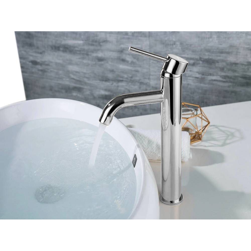 REA-B4104 - Håndvaskarmatur LUNGO 28 cm poleret krom