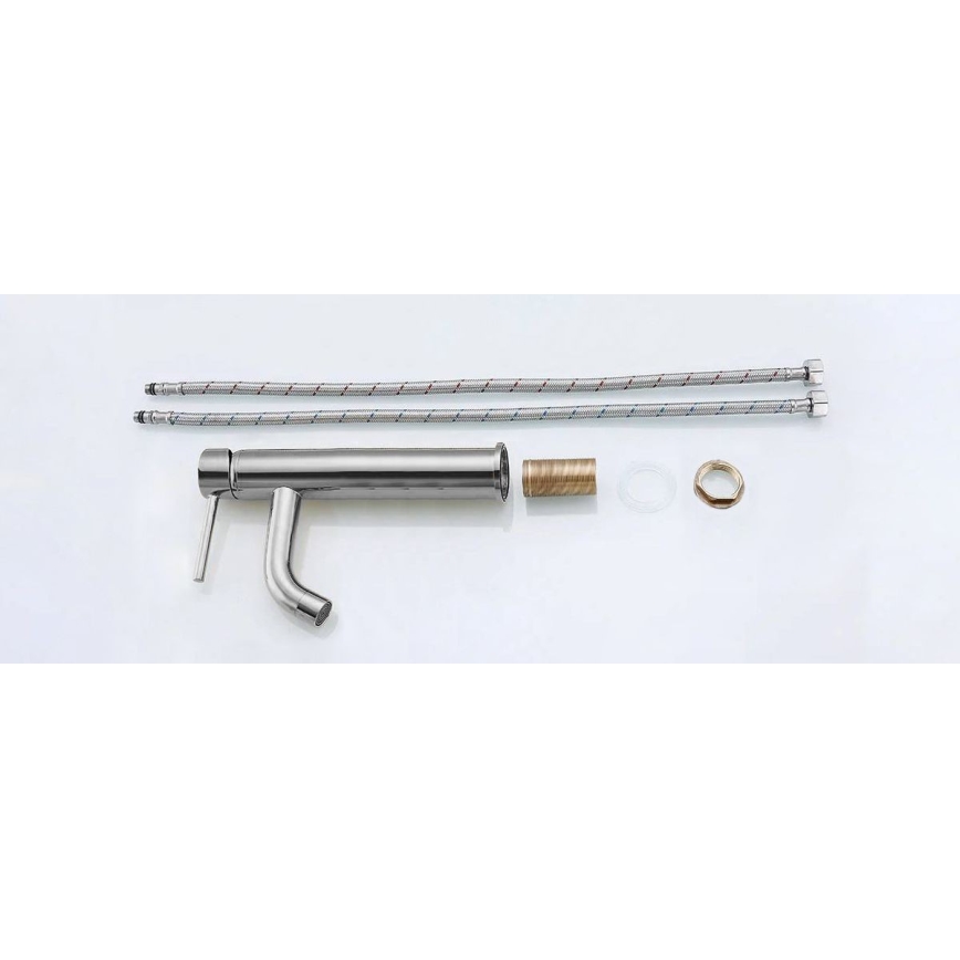 REA-B4104 - Håndvaskarmatur LUNGO 28 cm poleret krom