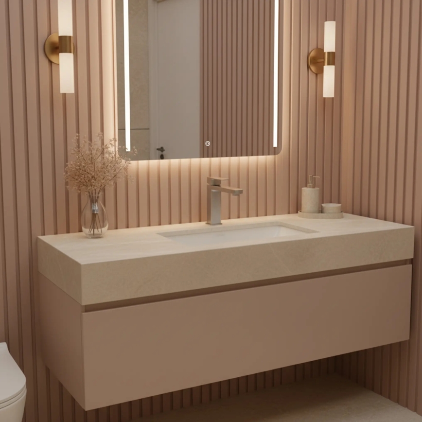 REA-B4589 - Håndvaskarmatur ARLO 17 cm nikkel