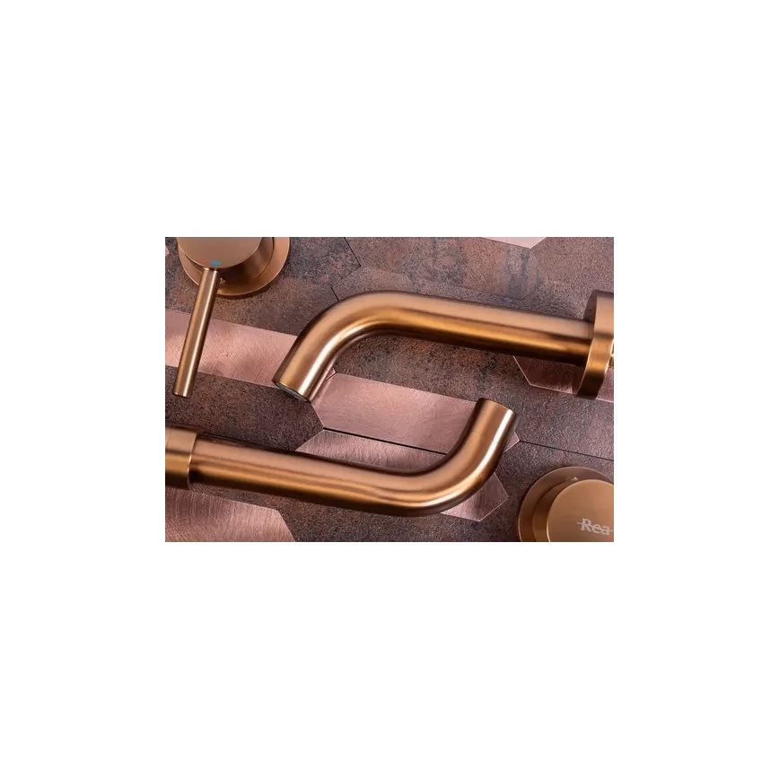 REA-B4600 - Håndvaskarmatur til indbygning LUNGO, børstet kobber