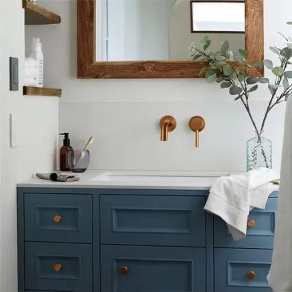 REA-B4600 - Håndvaskarmatur til indbygning LUNGO, børstet kobber