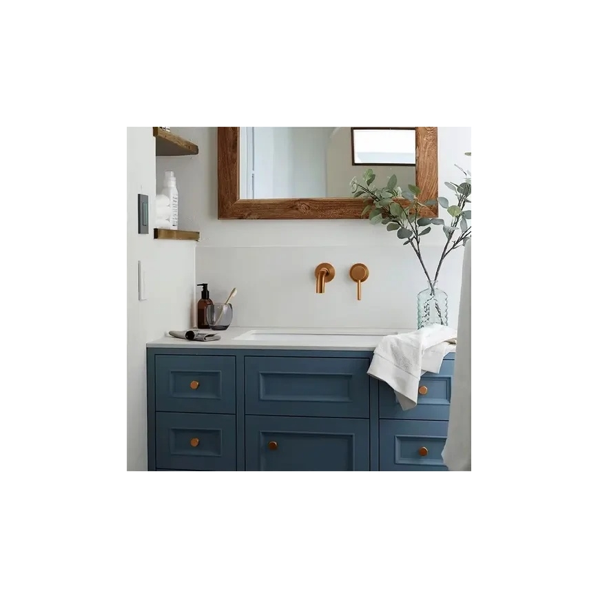 REA-B4600 - Håndvaskarmatur til indbygning LUNGO, børstet kobber