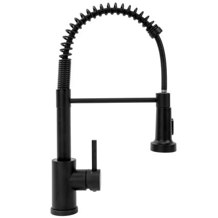 REA-B4820 - Køkkenarmatur med udtrækbar bruser COLIN 42,5 cm sort