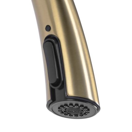 REA-B5312 - Køkkenarmatur med udtrækbar bruser ROSS 43 cm børstet guld