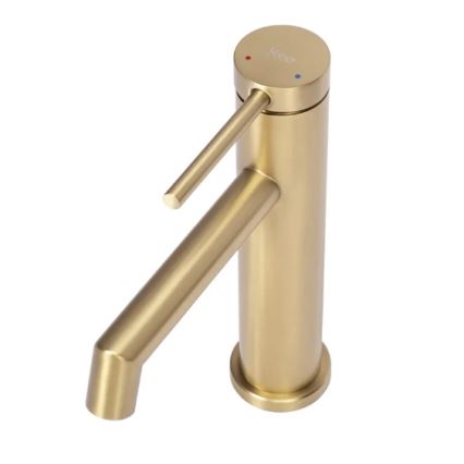 REA-B5316 - Håndvaskarmatur FOSS 20,5 cm børstet guld