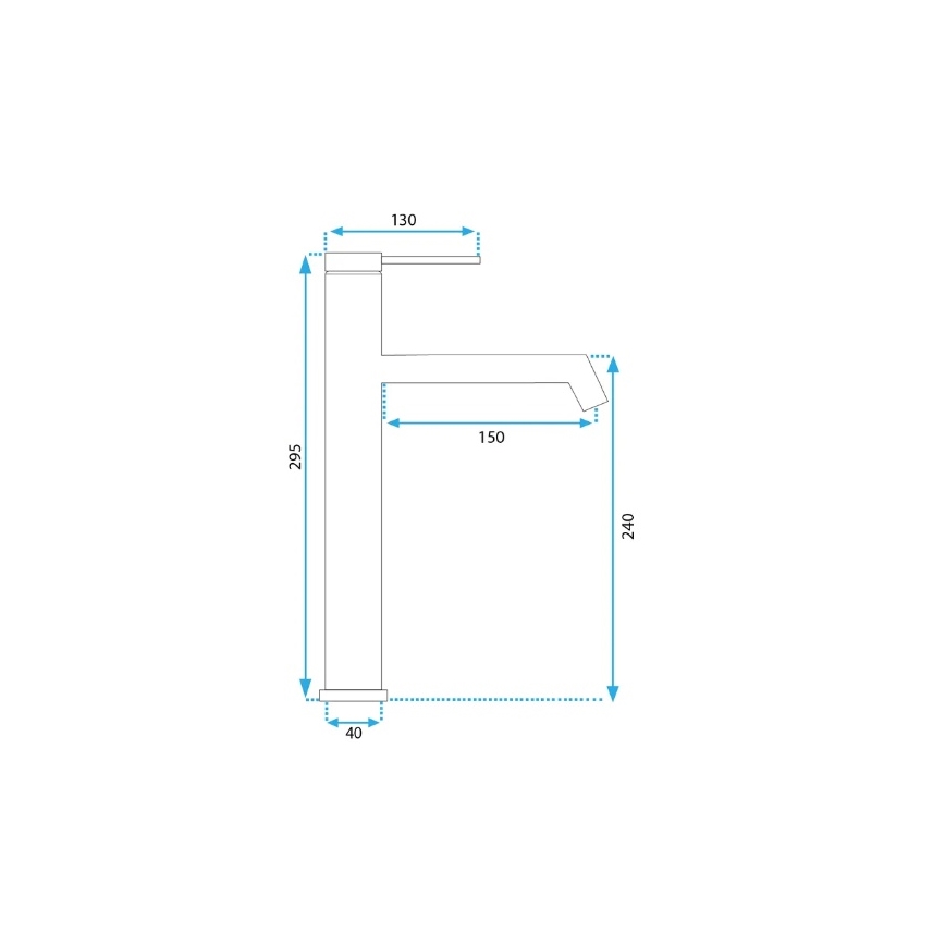 REA-B5320 - Håndvaskarmatur FOSS 29,5 cm mat sort