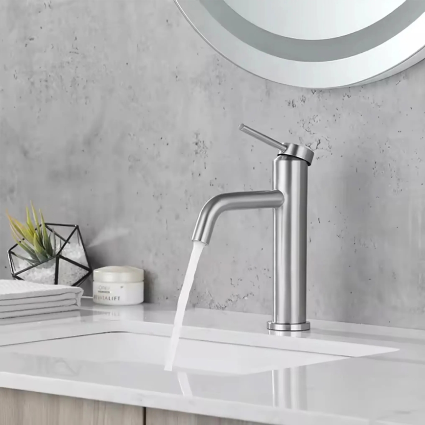 REA-B5324 - Håndvaskarmatur CLIF 20,5 cm, børstet stål