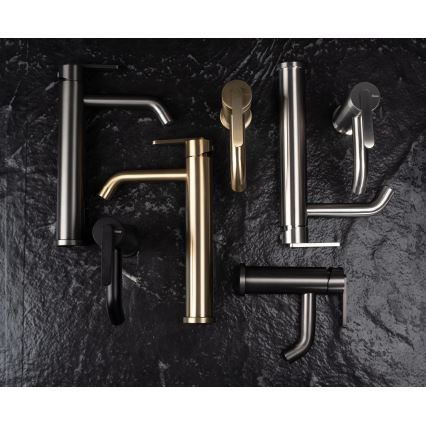 REA-B5509 - Håndvaskarmatur ONTARIO 30 cm, børstet guld