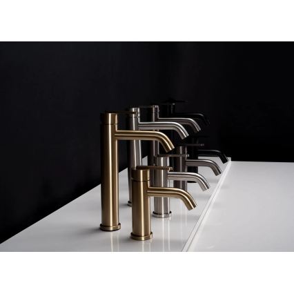 REA-B5509 - Håndvaskarmatur ONTARIO 30 cm, børstet guld