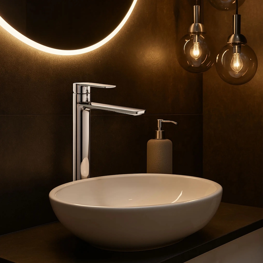 REA-B6203 - Vaskarmatur STORM 29,5 cm poleret krom