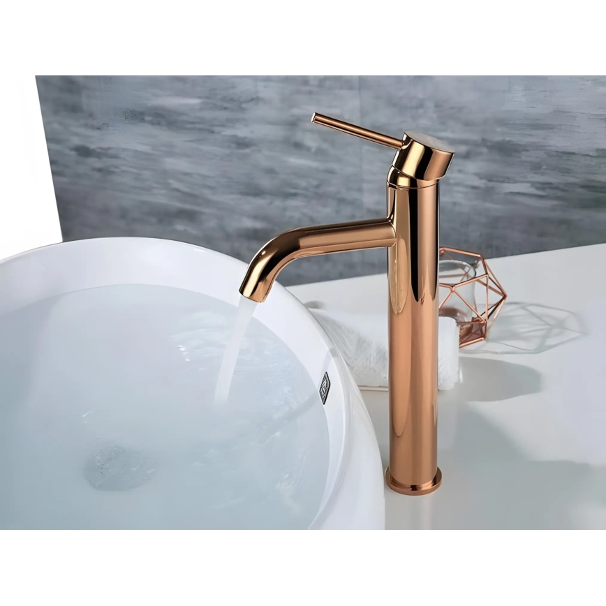REA-B6321 - Håndvaskarmatur LUNGO 28 cm roseguld