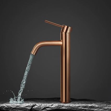 REA-B6321 - Håndvaskarmatur LUNGO 28 cm roseguld