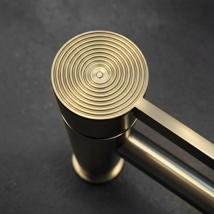 REA-B6444 - Håndvaskarmatur FOSTER 18,2 cm i guld