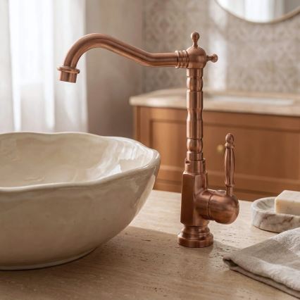 REA-B6528 - Håndvaskarmatur BONA 28,5 cm børstet kobber