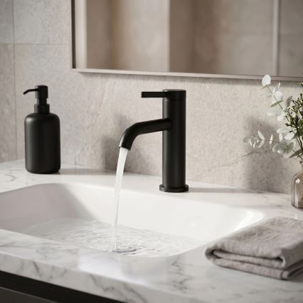 REA-B6531 - Håndvaskarmatur RIVO 16,5 cm sort