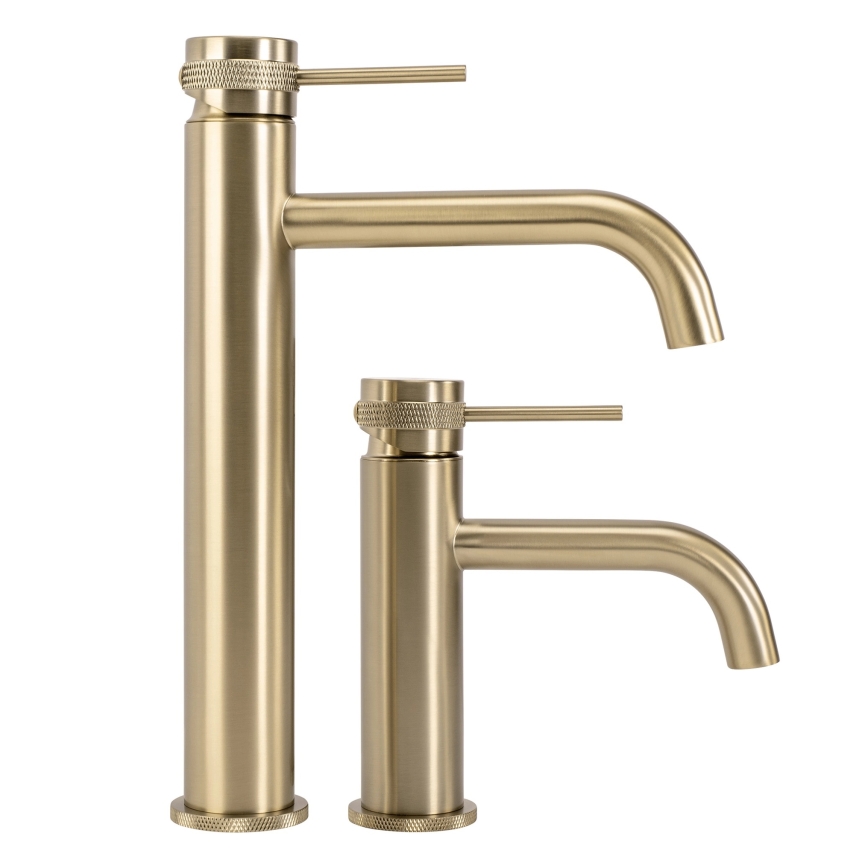 REA-B6950 - Håndvaskarmatur LUNGO 16,5 cm børstet guld