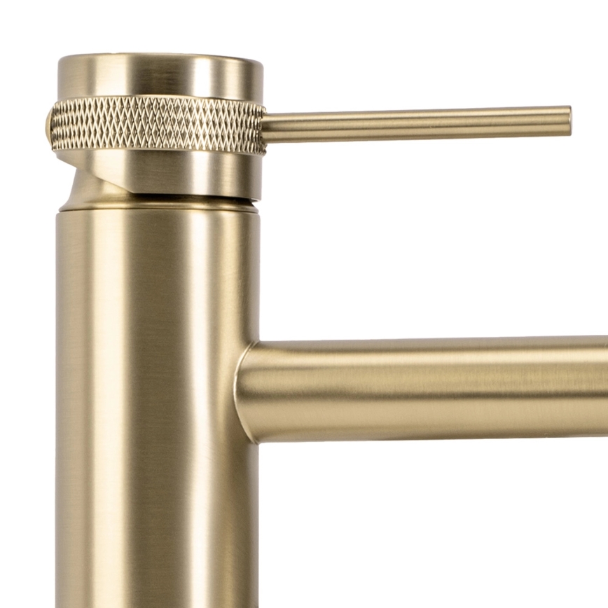 REA-B6950 - Håndvaskarmatur LUNGO 16,5 cm børstet guld