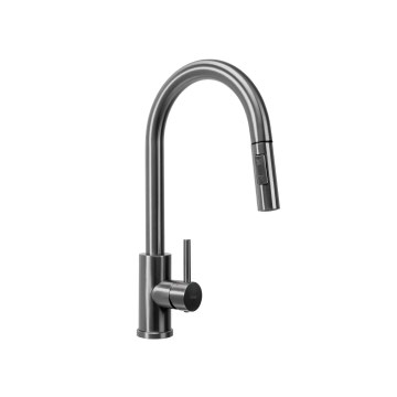 REA-B7437 - Køkkenarmatur med udtrækbar bruser FRESH 45 cm titan