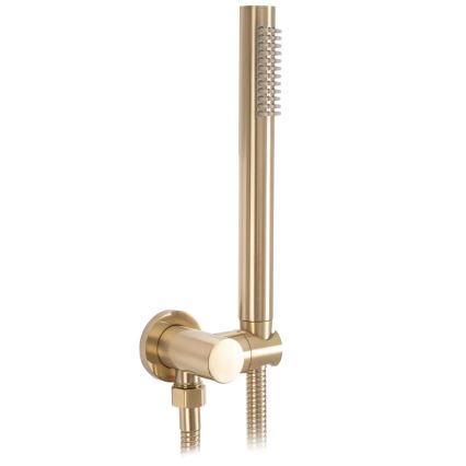 REA-B7503 - Badekarssæt med indbygget vægbatteri LUNGO i børstet guld