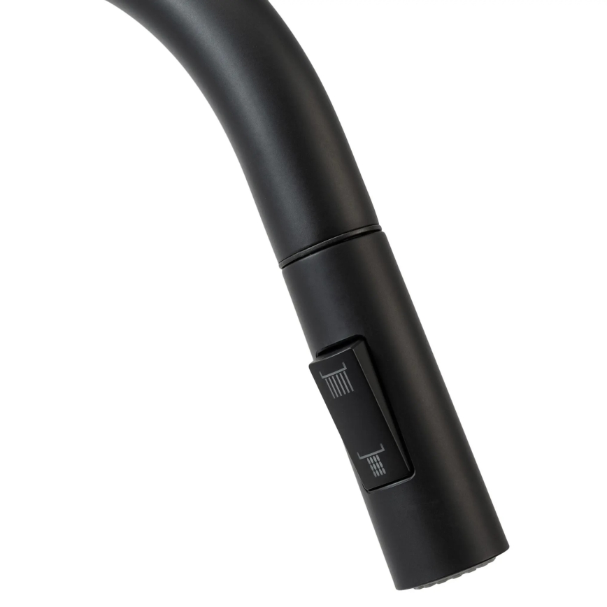 REA-B7564 - Køkkenarmatur med udtrækbar bruser og indbygget filtrering ECO FRESH 37,5 cm mat sort