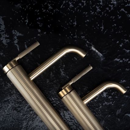 REA-B7802 - Håndvaskarmatur ARGON 29,5 cm børstet guld