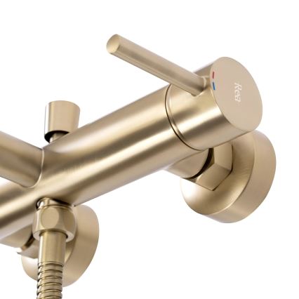 REA-B8010 - Badekarsæt LUNGO børstet guld