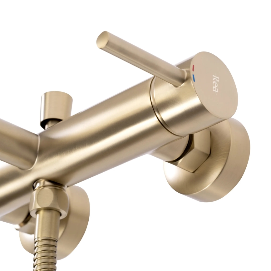 REA-B8010 - Badekarsæt LUNGO børstet guld