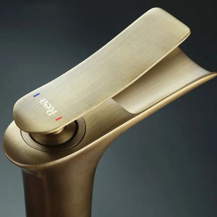 REA-B8120 - Håndvaskarmatur LAGUNA 30 cm i børstet guld