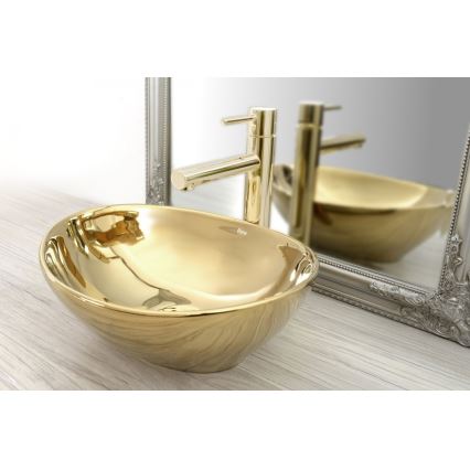 REA-B8803 - Håndvaskarmatur TESS 31,5 cm, guld