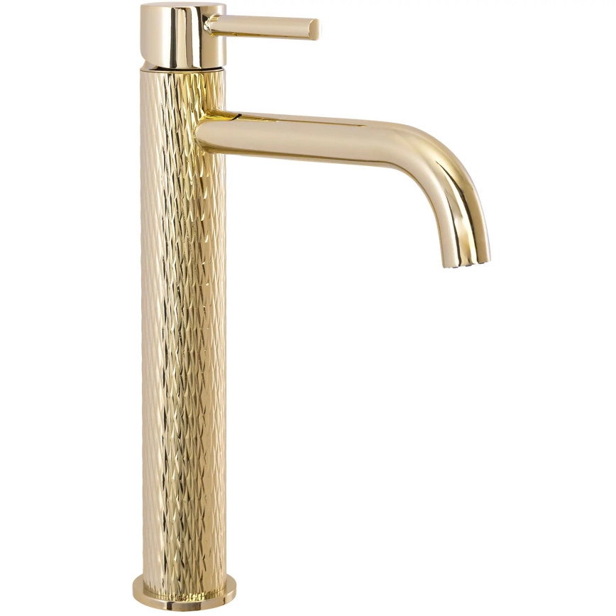 REA-B8821 - Håndvaskarmatur LUNGO ART 28 cm, guldfinish