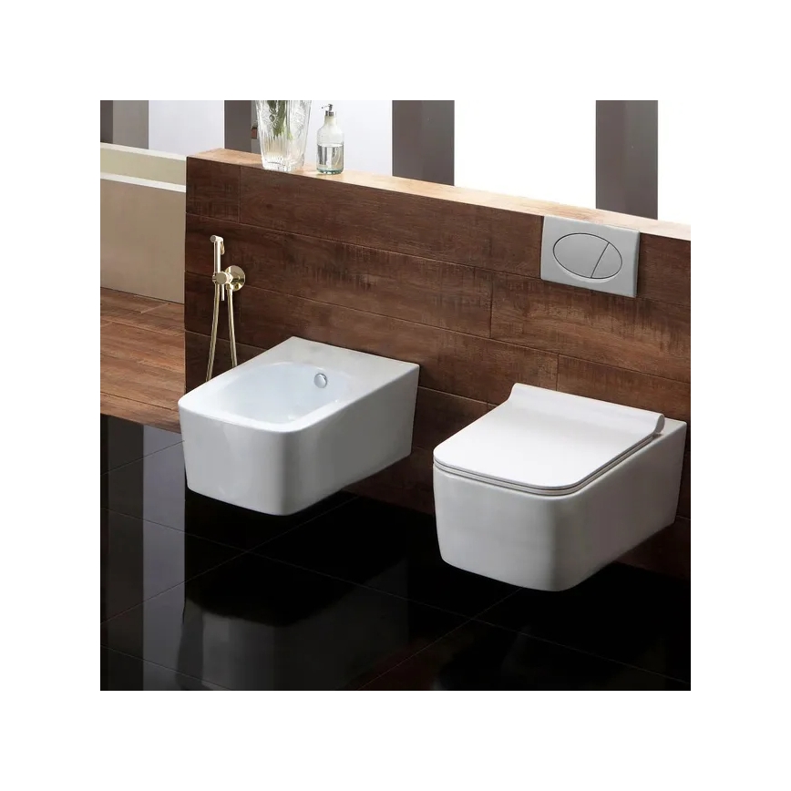 REA-B8979 - Bidetarmatur med bidetbruser til indbygget installation LUNGO guld