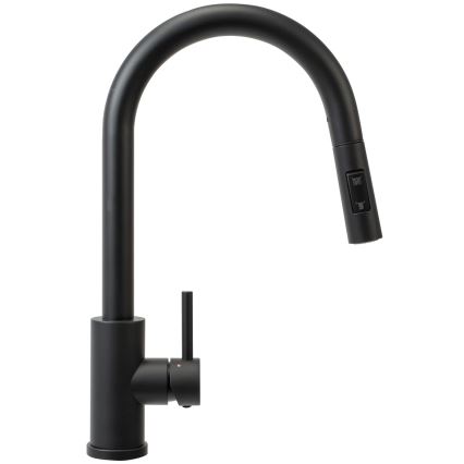 REA-B9147 - Køkkenarmatur med udtrækbar bruser FRESH 39,5 cm, mat sort