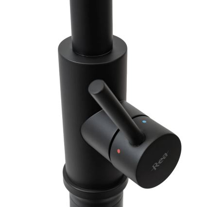 REA-B9147 - Køkkenarmatur med udtrækbar bruser FRESH 39,5 cm, mat sort