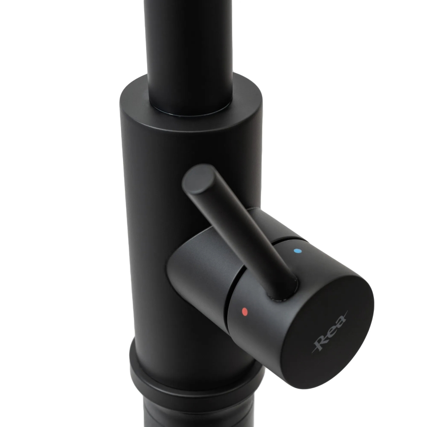 REA-B9147 - Køkkenarmatur med udtrækbar bruser FRESH 39,5 cm, mat sort