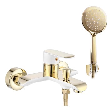 REA-B9932 - Badekarsæt BLOOM mat hvid/guld