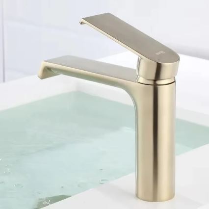REA-B9969 - Håndvaskarmatur HASS 15 cm, børstet guld