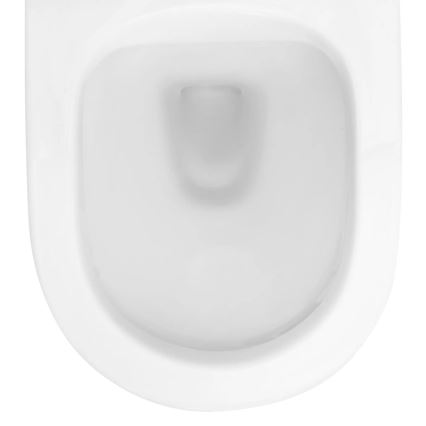 REA-C2760 - Vægmonteret toilet med toiletsæde CARLO FLAT MINI RIMLESS keramik/højglans hvid