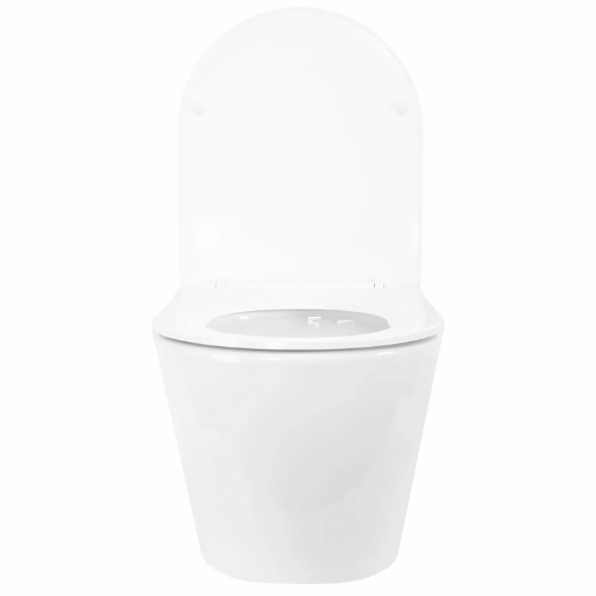 REA-C6800 - Vægmonteret toilet med toiletsæde TITO TORNADO RIMLESS keramik/hvid