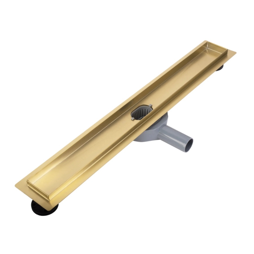 REA-G2702 - Afløbsrende NEOX PRO 70 cm i rustfrit stål/børstet guld