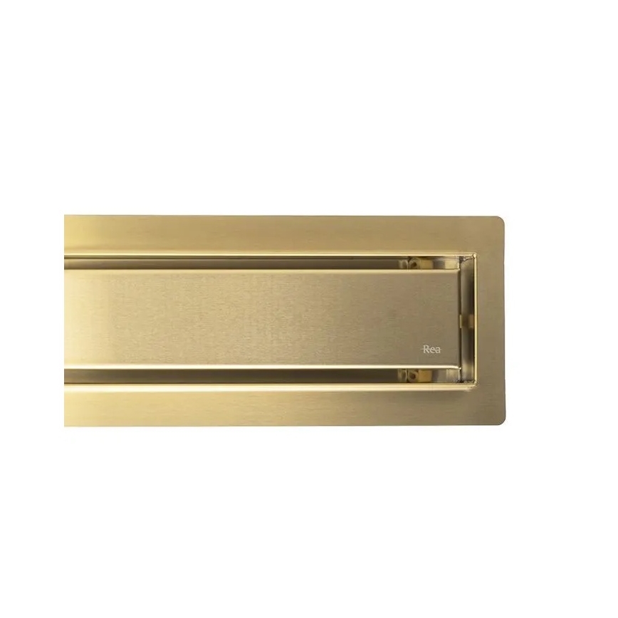 REA-G2702 - Afløbsrende NEOX PRO 70 cm i rustfrit stål/børstet guld