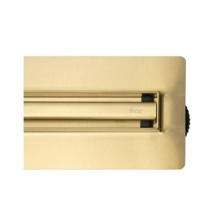 REA-G2714 - Afløbsrende NEOX SLIM 70 cm rustfrit stål/børstet guld