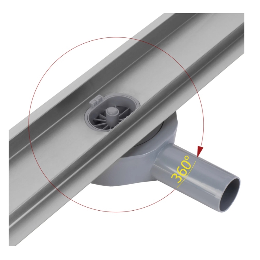 REA-G5808 - NEOX PRO afløbsrende 70 cm i rustfrit stål