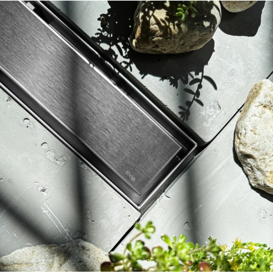 REA-G5809 - Afløbsrende NEOX PRO 80 cm rustfrit stål