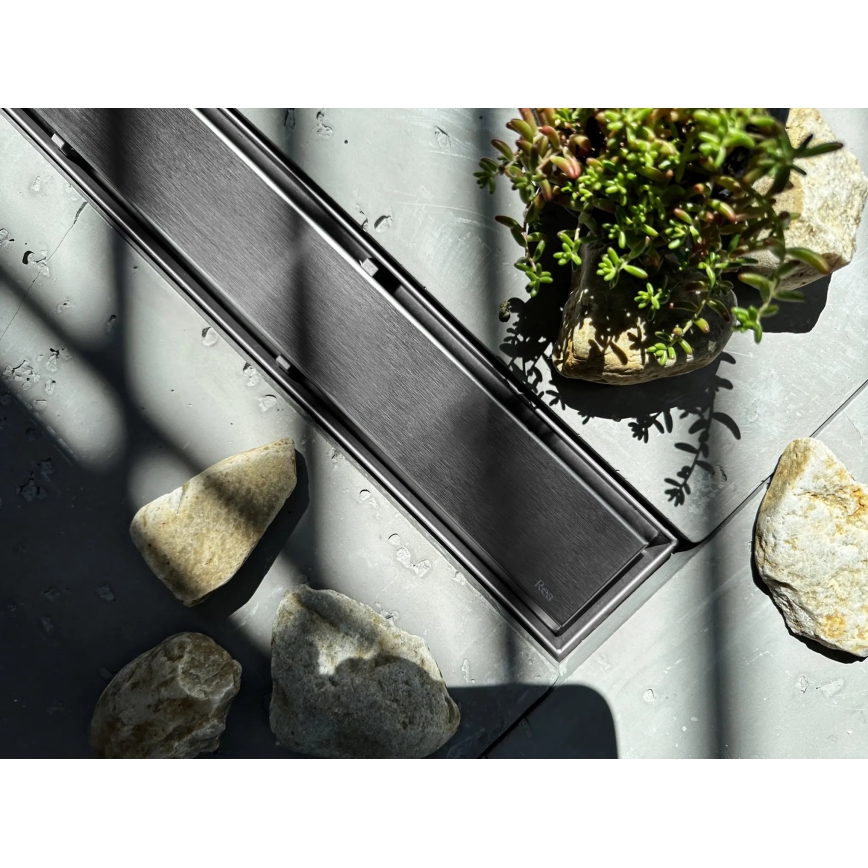 REA-G5810 - NEOX PRO afløbsrende 90 cm, nikkel