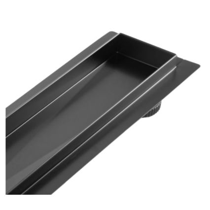 REA-G7803 - Afløbsrende NEOX PRO 80 cm rustfrit stål/sort