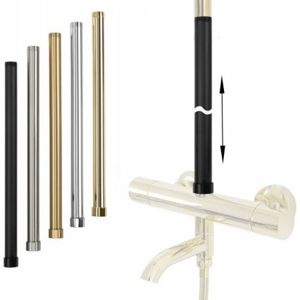 REA-K0891-Forlængerstang til bruse- og badesæt 51,5 cm børstet guld