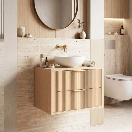 REA-M0408 - Væghængt underskab til håndvask MONO 60x47 cm beige